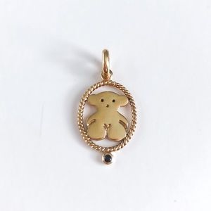 TOUS Gold Vermeil Signature Bear Pendant